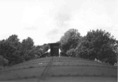 Uitzicht over de locomotief op weg naar Wijlre