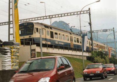 Trein uit Spiez