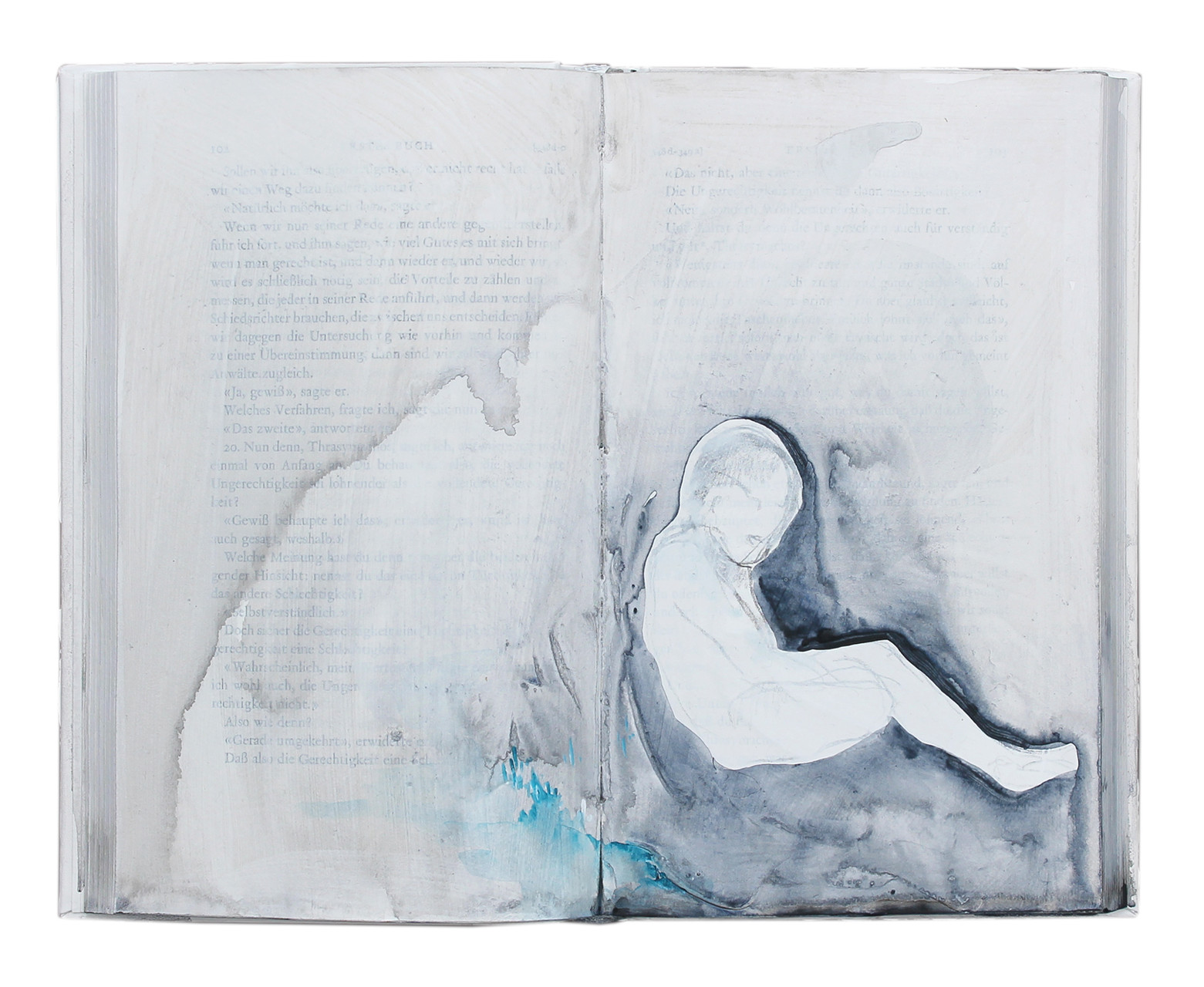 "untold stories (2)"  Acryl Buchobjekt  2013