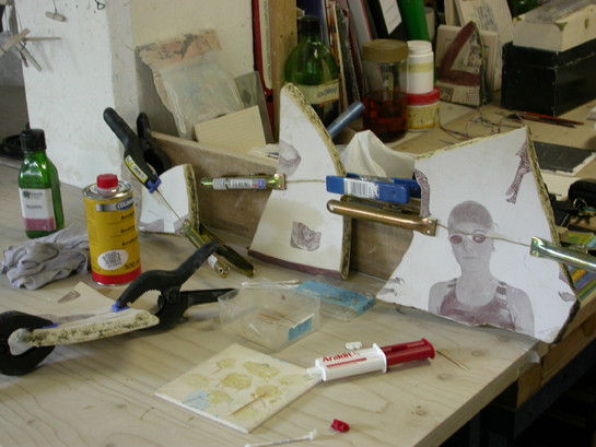 Reassembling and gluing fragments