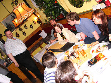 Andreas Leder, Irene, Gilbert, Michael Gottfried, Sarah, Christoph und Roswitha.