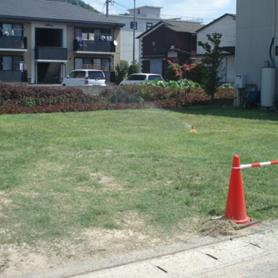8月7日　お庭がきれいになりました。