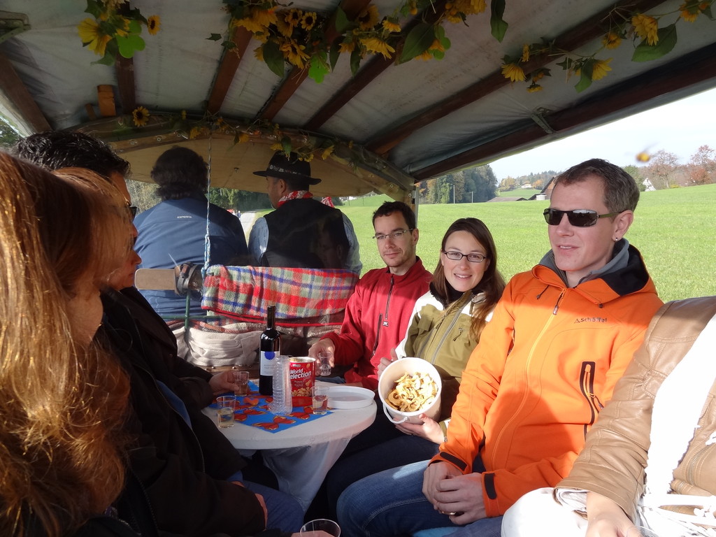 Mit Wein und Snack's da lässt sich's leben!