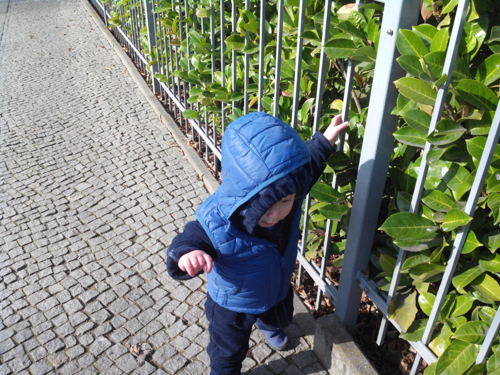 Auf dem Weg zur Kita...