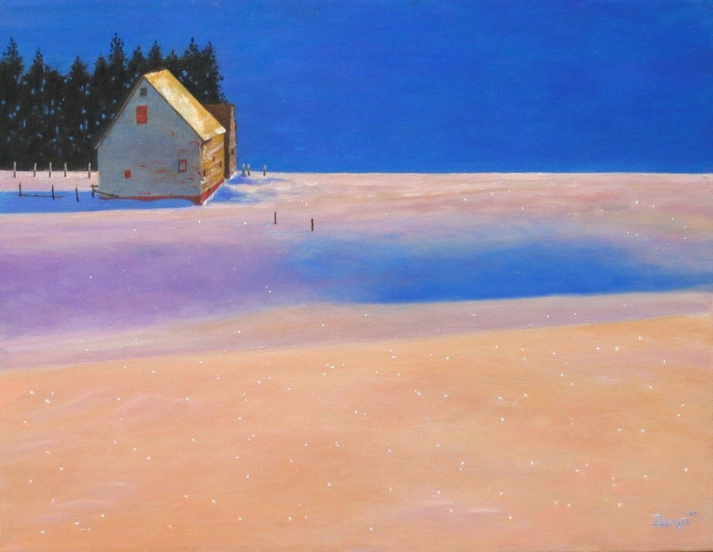 "Moonlight on Snow"