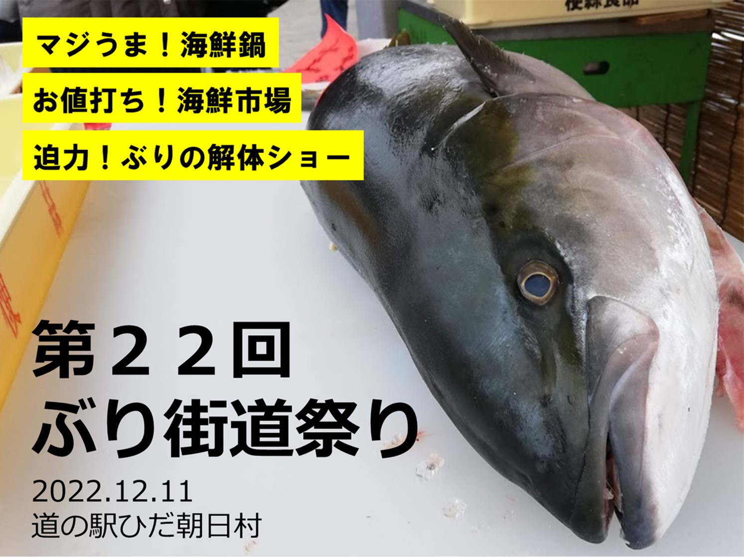 マジうま海鮮鍋復活！？ぶり街道祭り