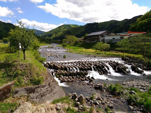 秋神川は渓流釣りに人気スポット