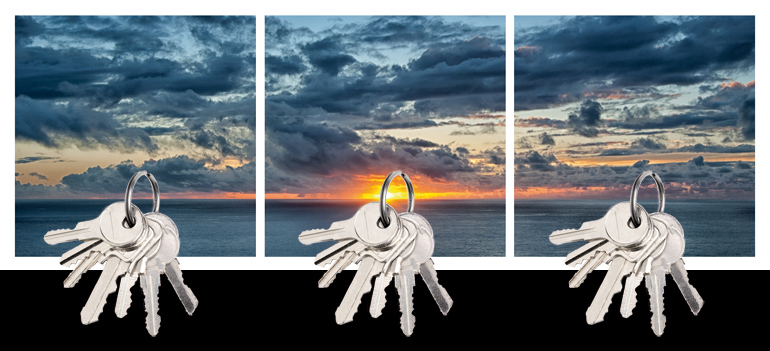 Design Geschenkidee Sonnenuntergang