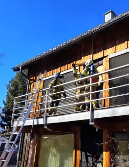Fassadenbrand Einfamilienhaus Götzens
