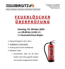Feuerlöscher Überprüfung