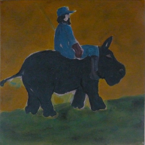 ,, Amerikanischer Kavallerist " ,   30 x 30 cm,   2015