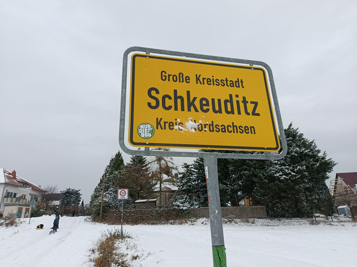 Ab hier gehts weiter nach Papitz.