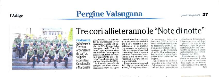 L'Adige - 20/07/23- Note di Notte 