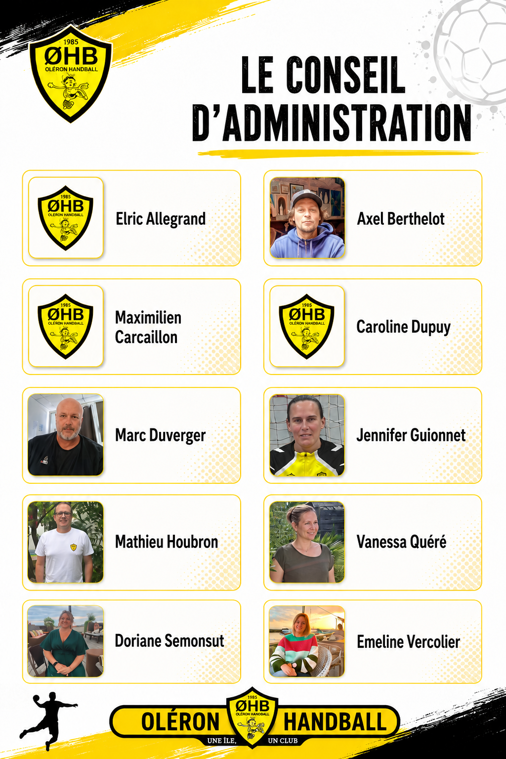 Conseil d'Admistration Oléron Handball
