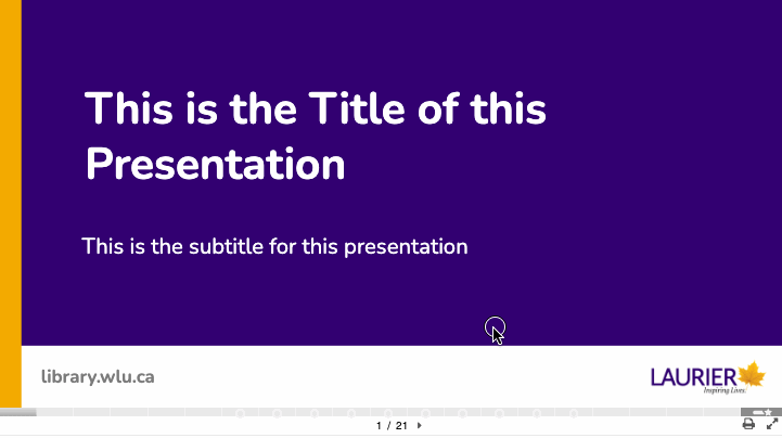 Template de la Laurier University