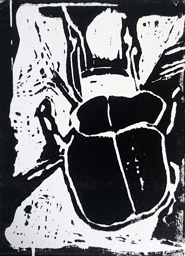 Caminante Linogravure  40x30 cm 2016