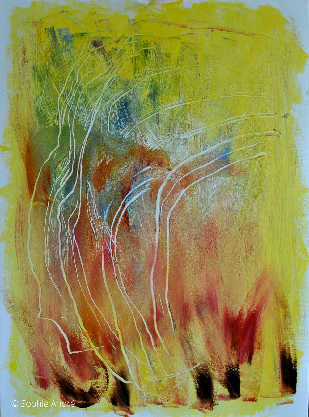 A 57  Acrylique et pierre ponce sur toile - 100 * 73 cm 2021