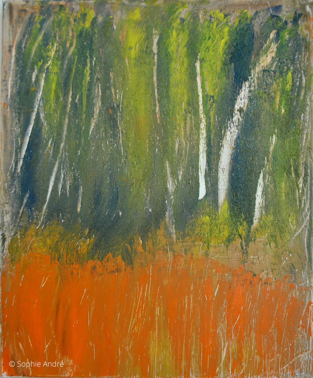 Variation d'un paysage 1 acrylique sur toile - 46*38 cm 2021 