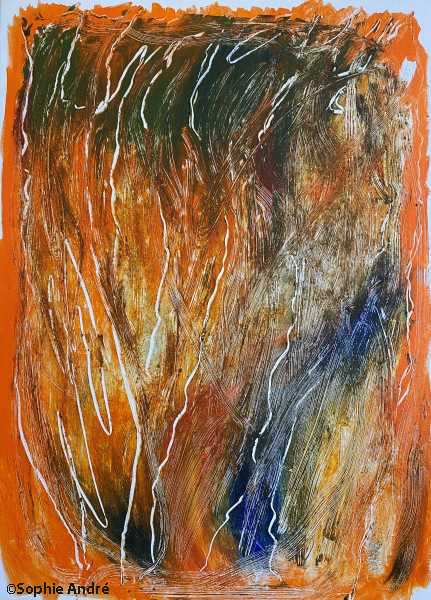 J22 Acrylique et pierre ponce sur toile - 100 * 73 cm 2021