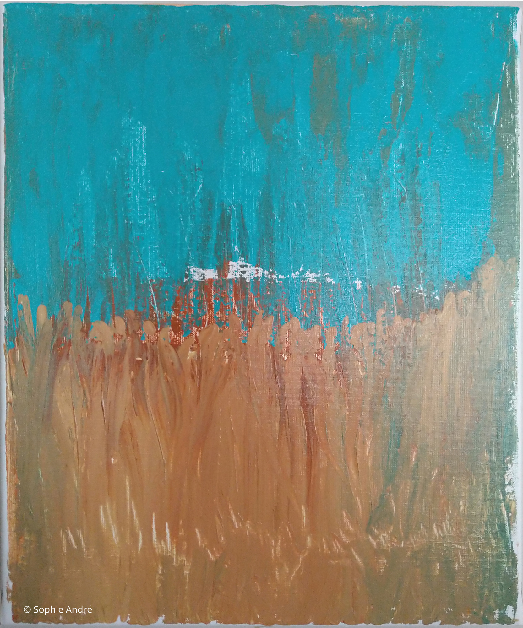 Variation d'un paysage 3 acrylique sur toile - 46*38 cm 2021 