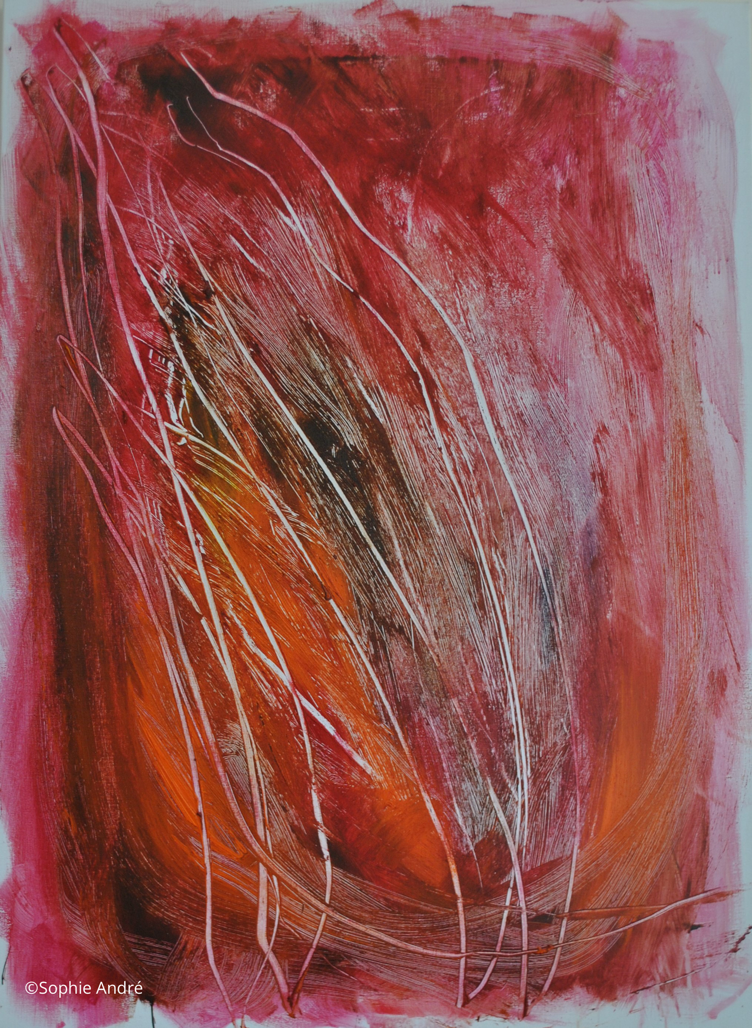 J 14 Acrylique et pierre ponce sur toile - 100 * 73 cm 2022