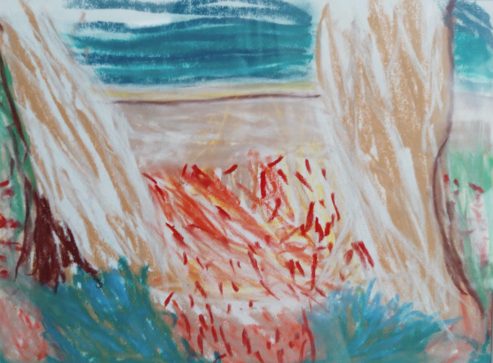 Jardin Vincennes 2024 pastel sec 24*30 cm 