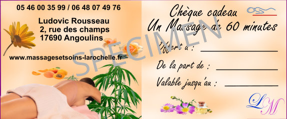 idée cadeau massage énergétique à la rochelle