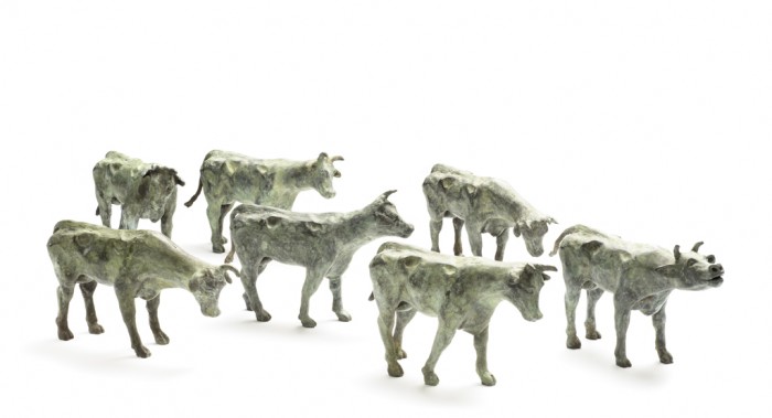 Willemien Fransen Brons / Bronze Koeien / Cows 20 x 11  cm (series of 5 pieces)