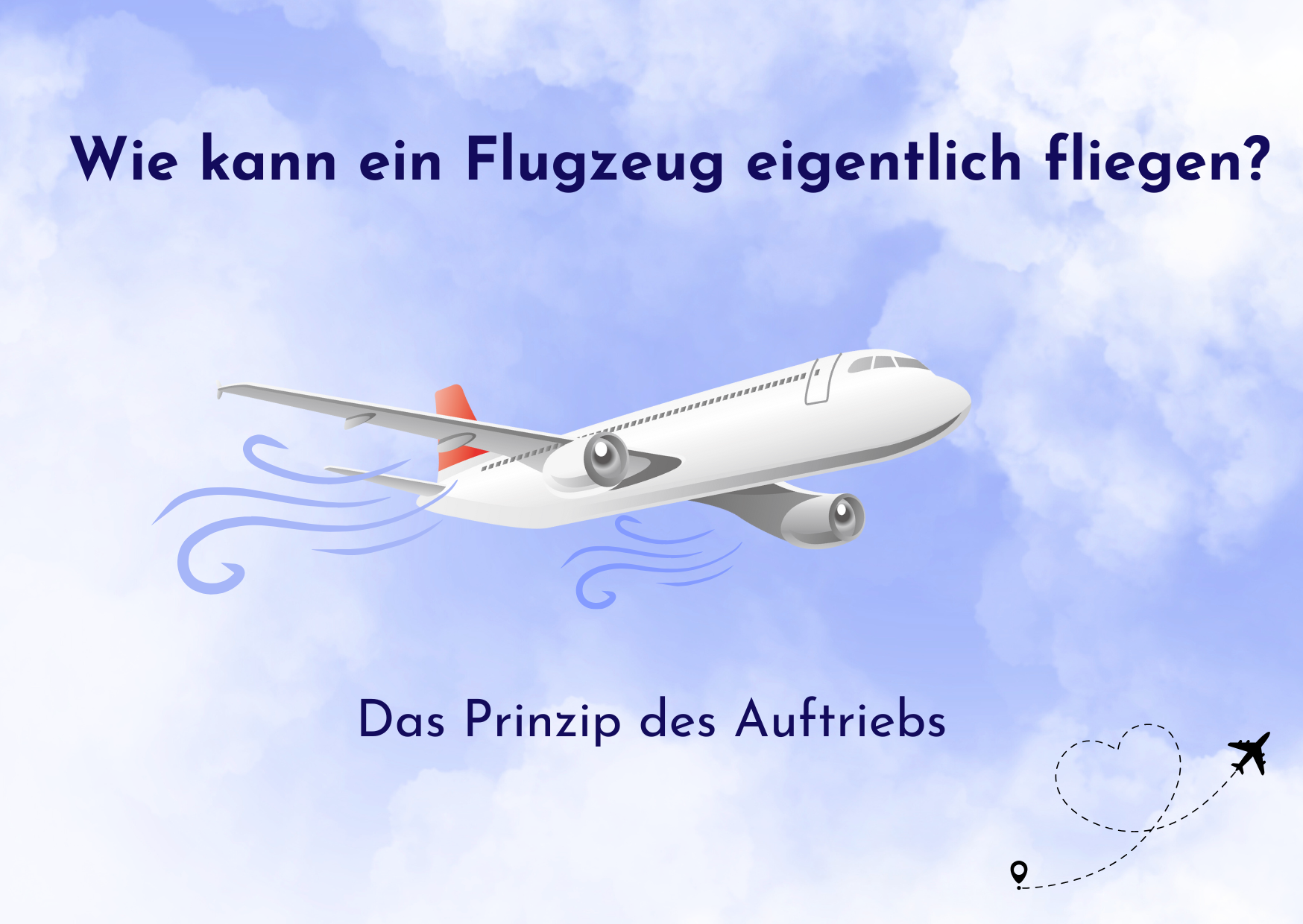 Wie kann ein Flugzeug eigentlich fliegen? - Das Prinzip des Auftriebs!