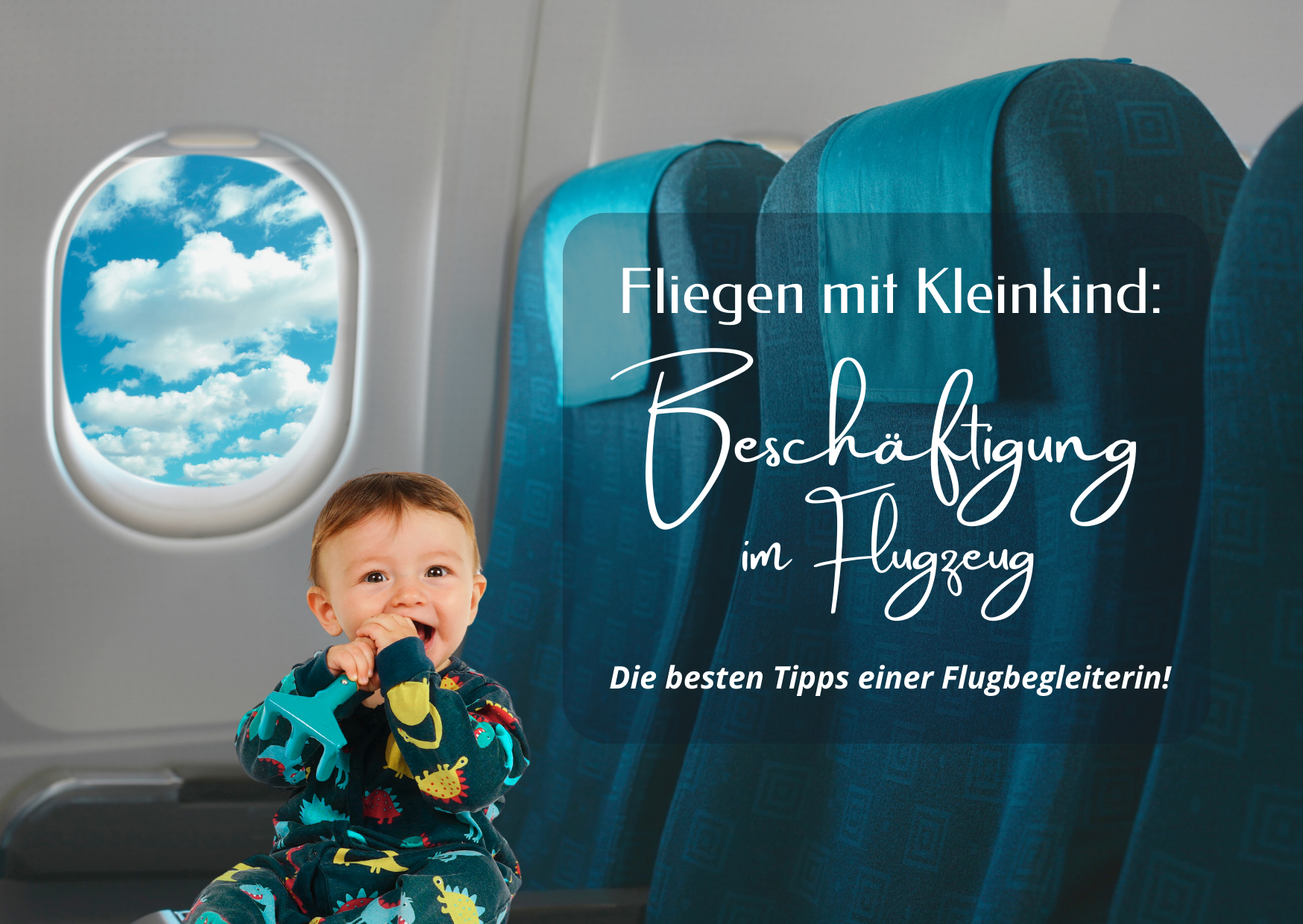 Beschäftigung im Flugzeug für Kleinkinder