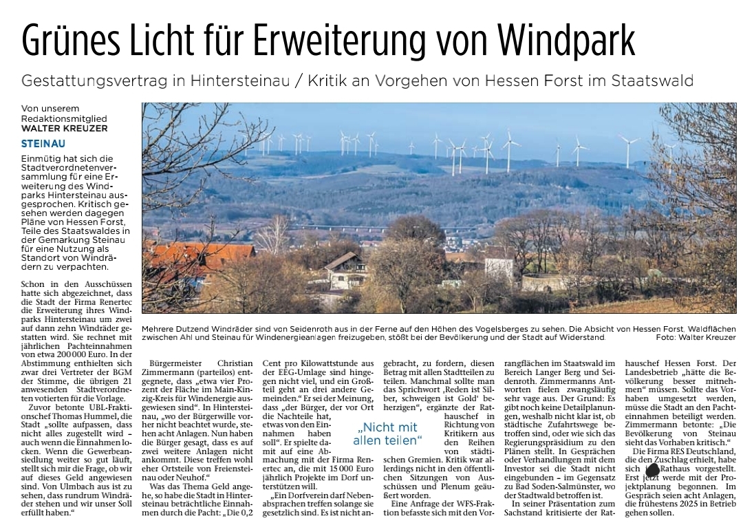 11.02.2022 - Erweiterung Windpark