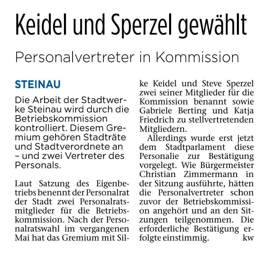 11.02.2022 - Keidel und Sperzel gewählt