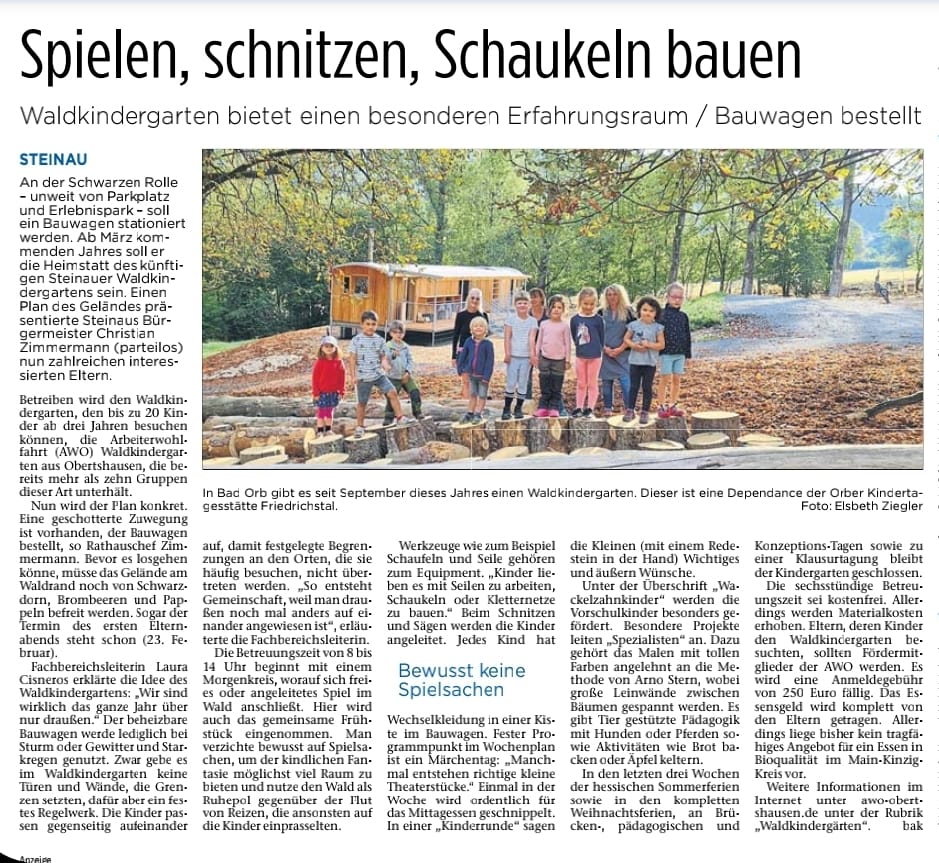 11.10.2022 - Spielen, schnitzen, Schaukeln bauen