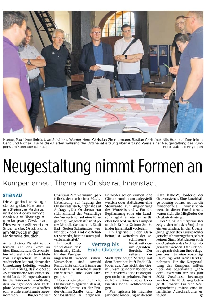 08.07.2022 - Gestaltung nimmt Form an