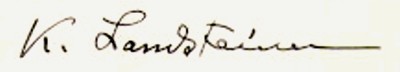 Firma de Karl Landsteiner