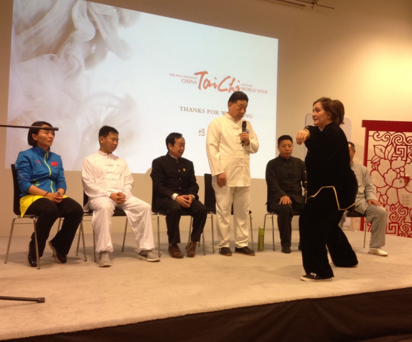 Alfie mit GM Chen Xiowang, Yang Jun, Kang Gewu und Wang Zanhai 2018 