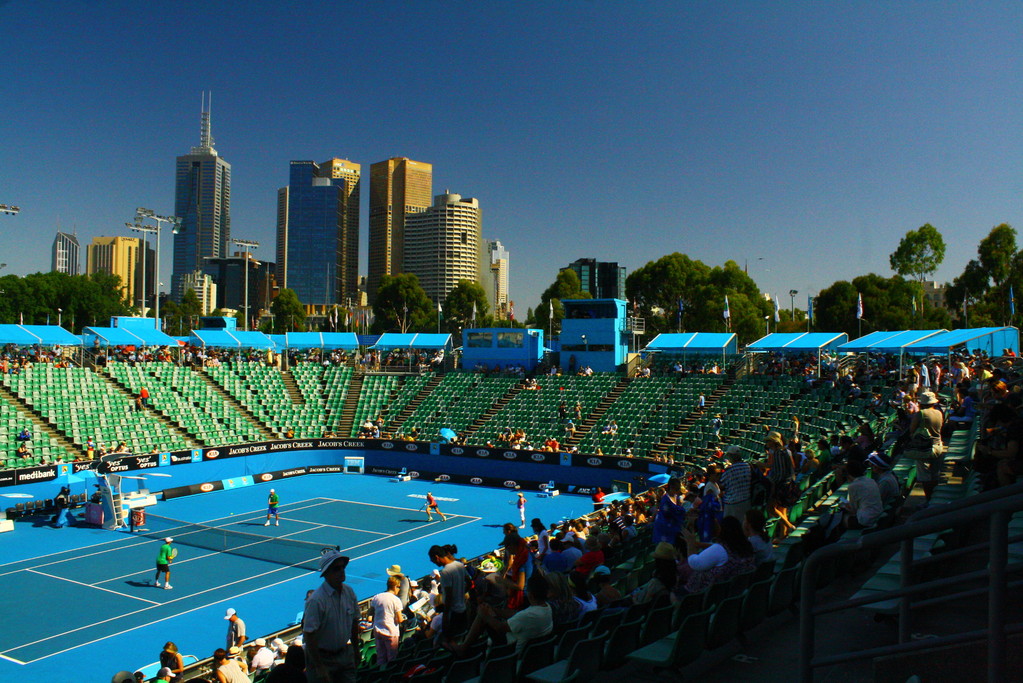 In der  Margaret Court Arena.