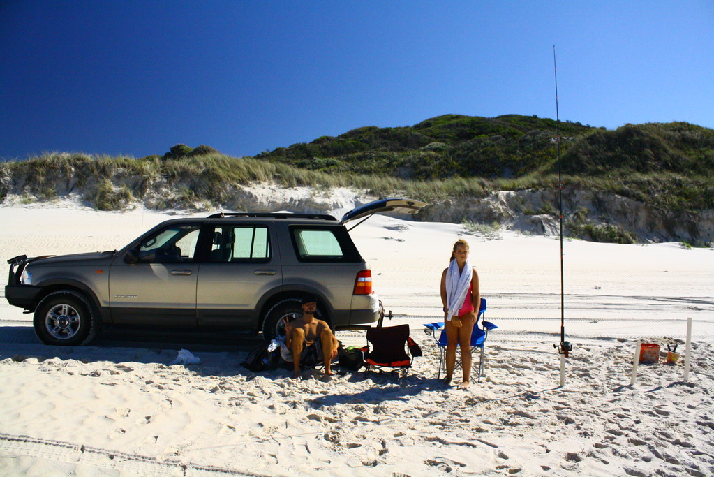 Das war toll mit dem Jeep auf dem Strand zu fahren. :)