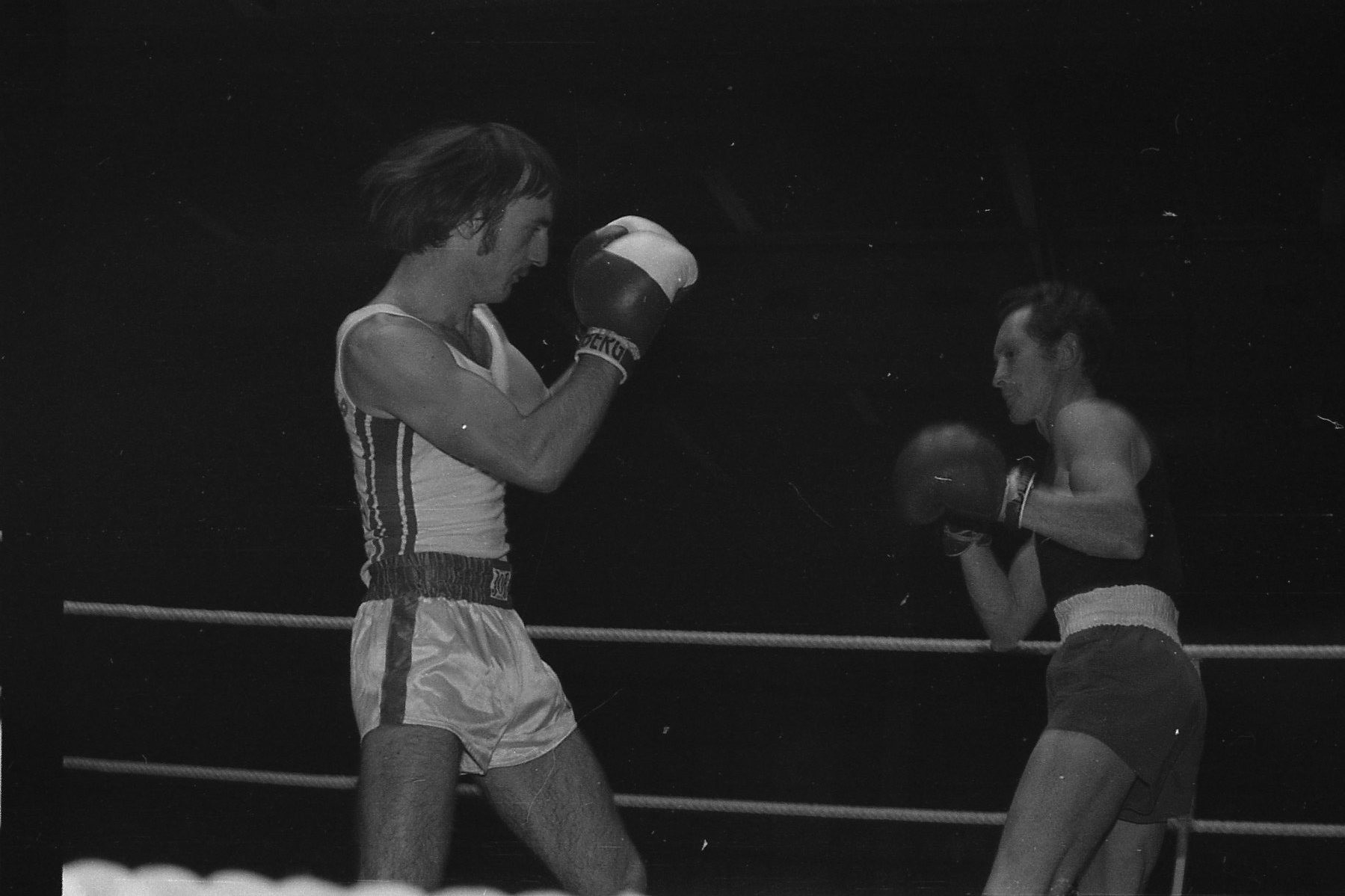 v.l.  B.Carra,BC Speyer,  Rudi Moos,Finale Südd.Meistersch. Hanau 1978