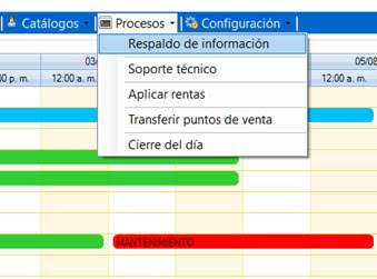 Respaldo de información de software