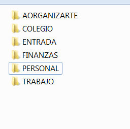 Crea categorías generales y luego más específicas para organizar tus archivos - AorganiZarte
