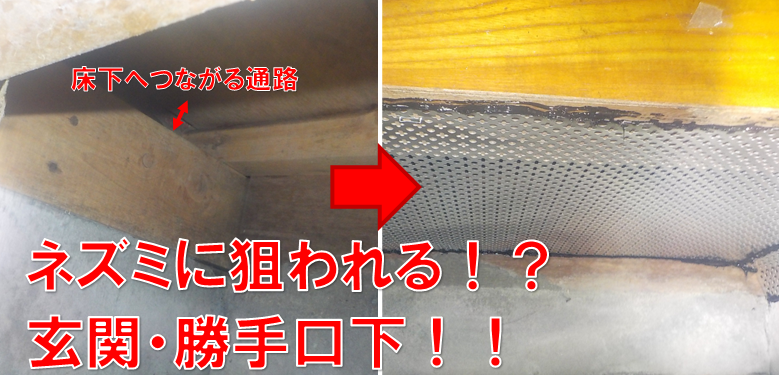 【我孫子市つくし野】シニアサポート様からのSOS！お家全体を徘徊するネズミの侵入路を特定し、通気口の「隠れた隙間」をプロの技術で完全封鎖！