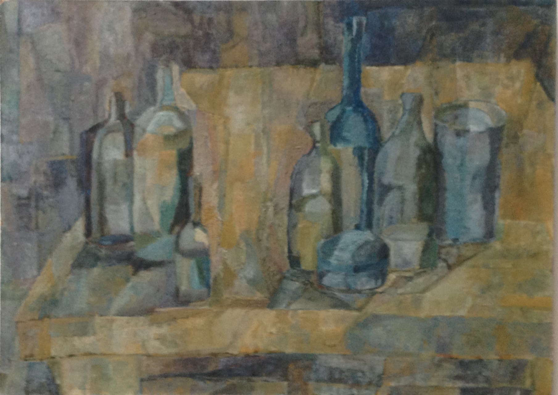 Stillleben,  Öl auf Hartfaser, 50 x 70 cm, 1960 (#610)