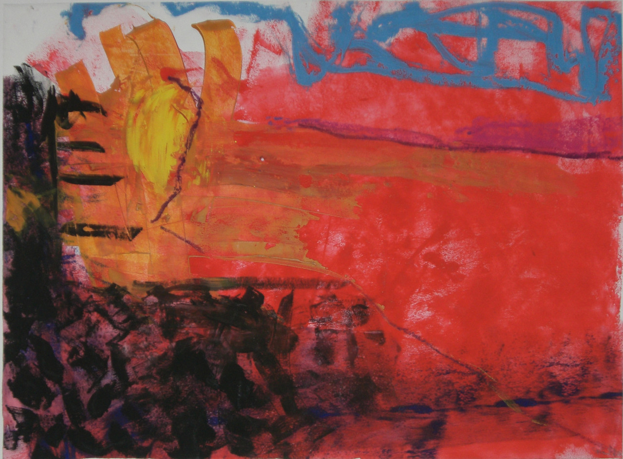 So war Meer 2007 Gouache und Ölkreide 100 x 70 cm