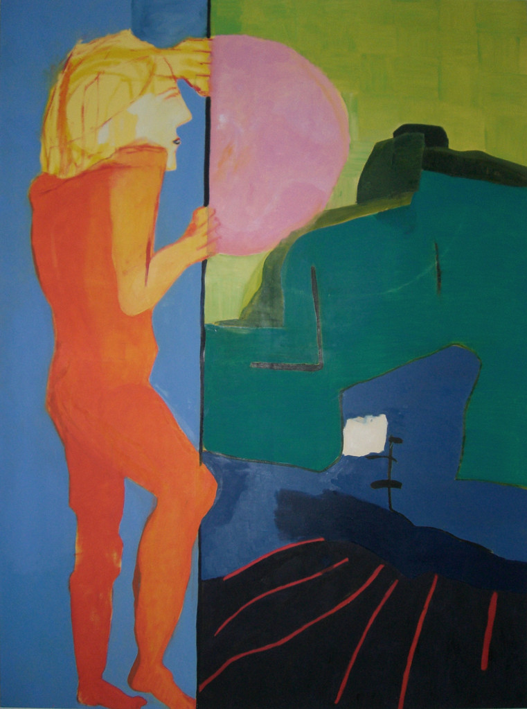 Blick hinüber 2007 Öl auf Leinwand 200 x 149 cm