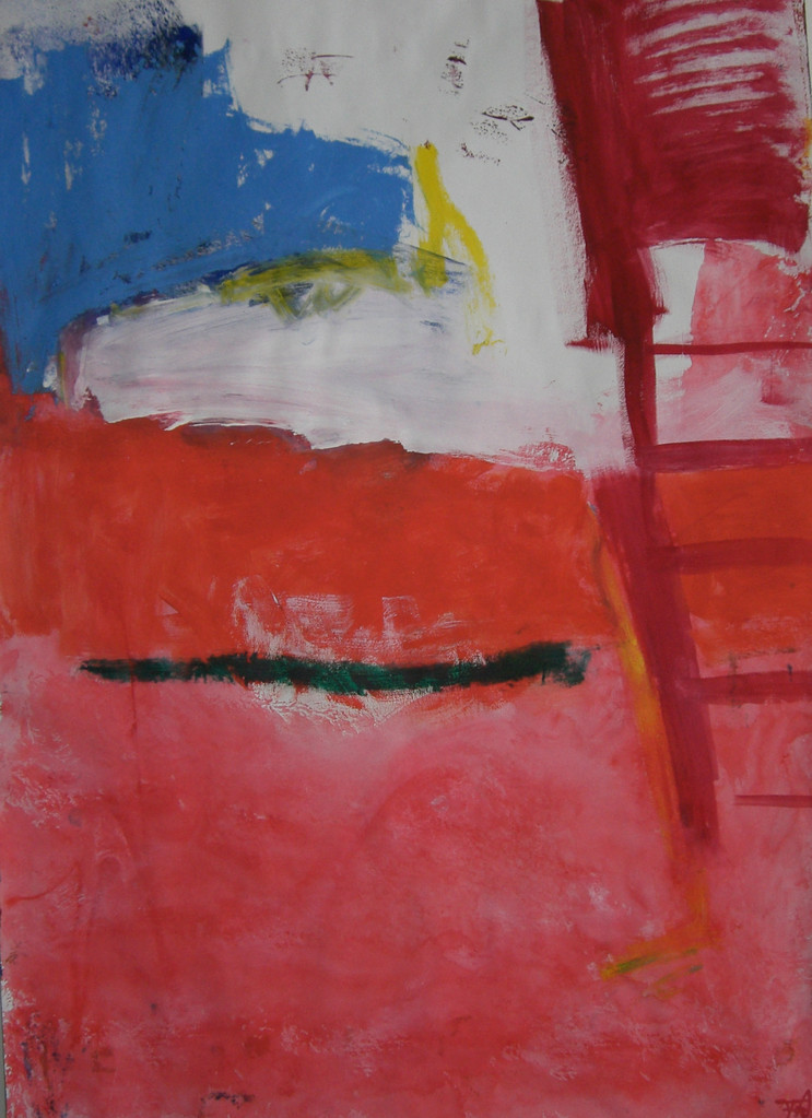 Meerblick 2007 Gouache auf Papier 70 x50 cm