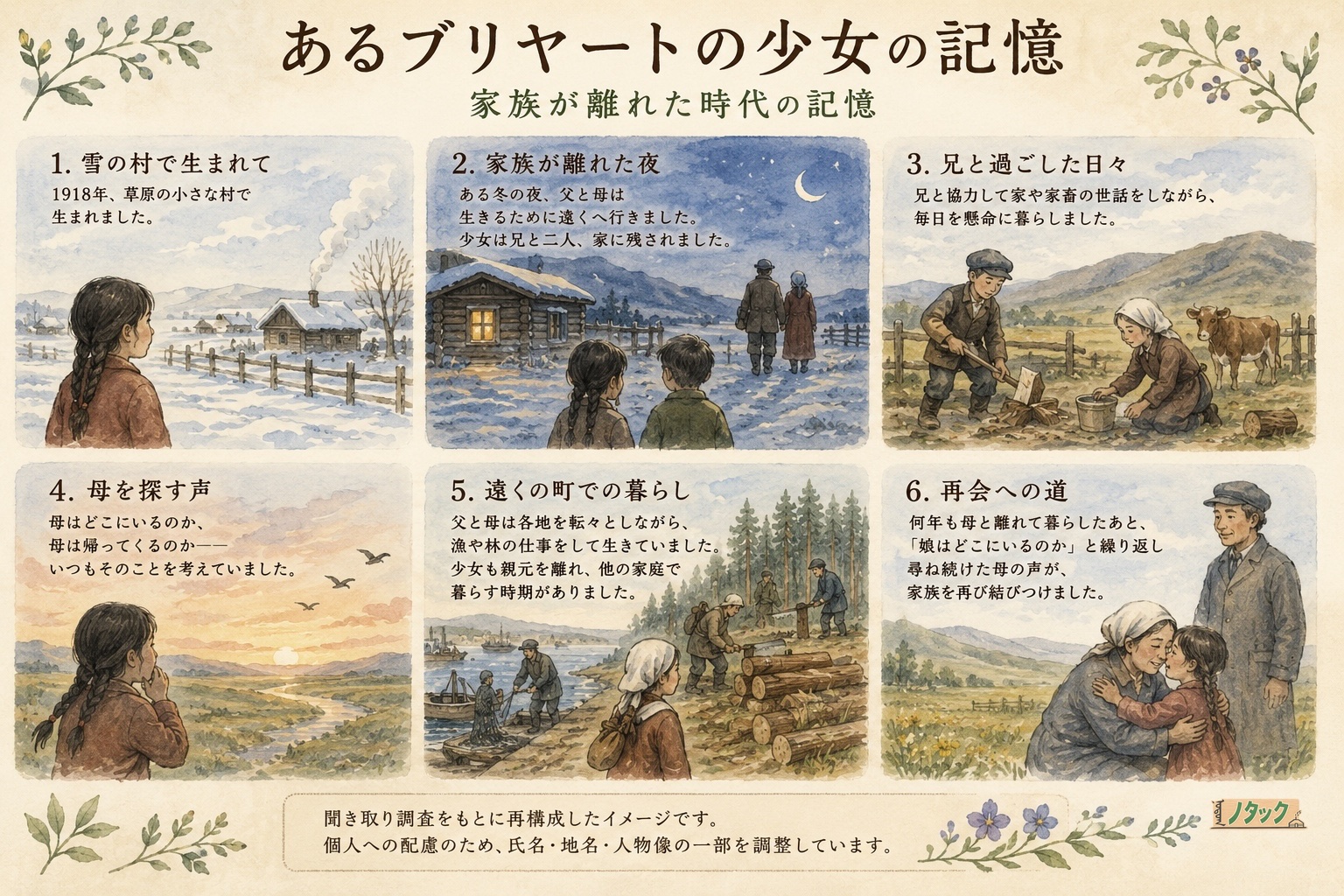 あるブリヤートの少女の記憶 家族が離れた時代を生きて