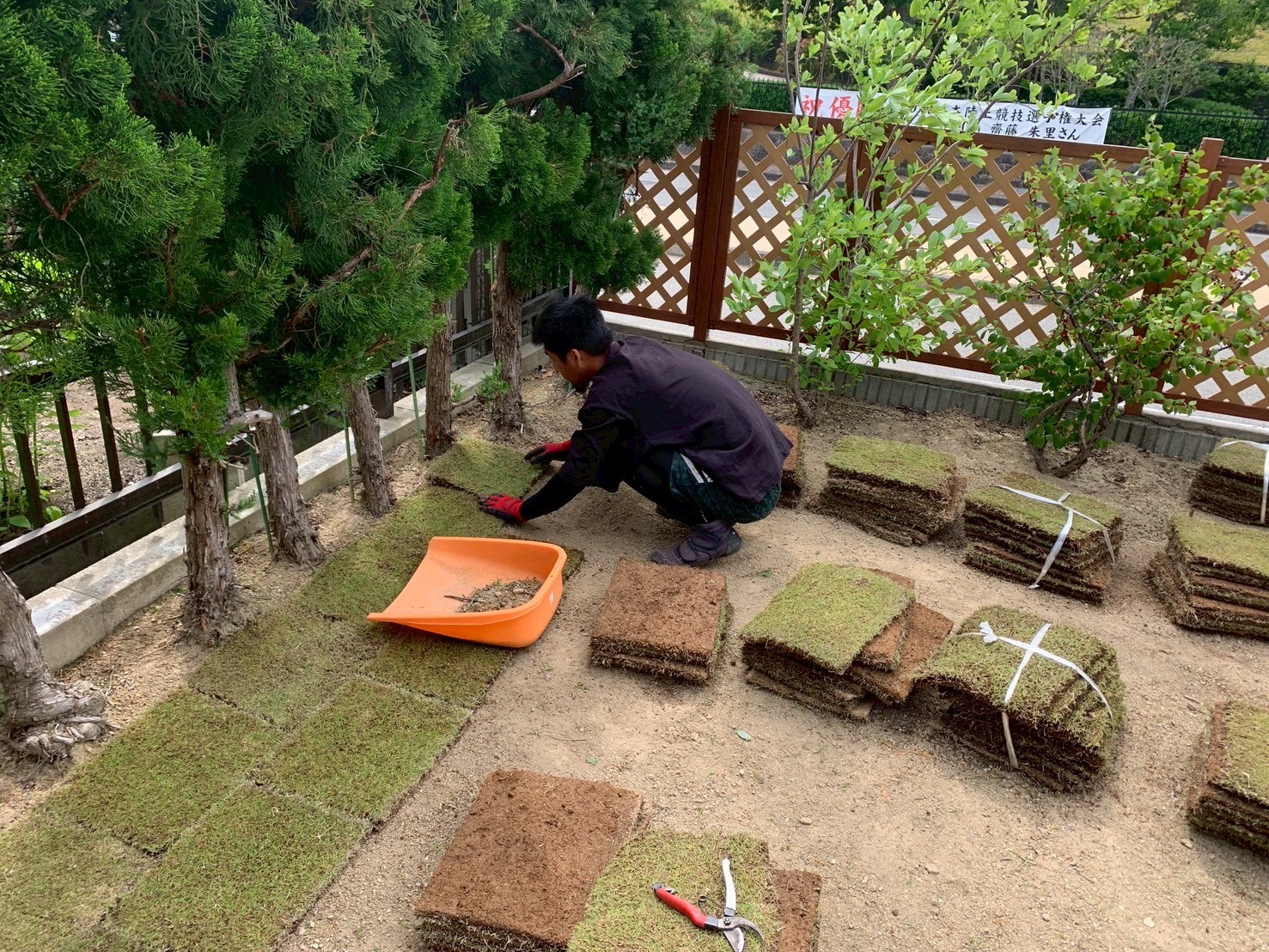 三田市F様邸　作業中