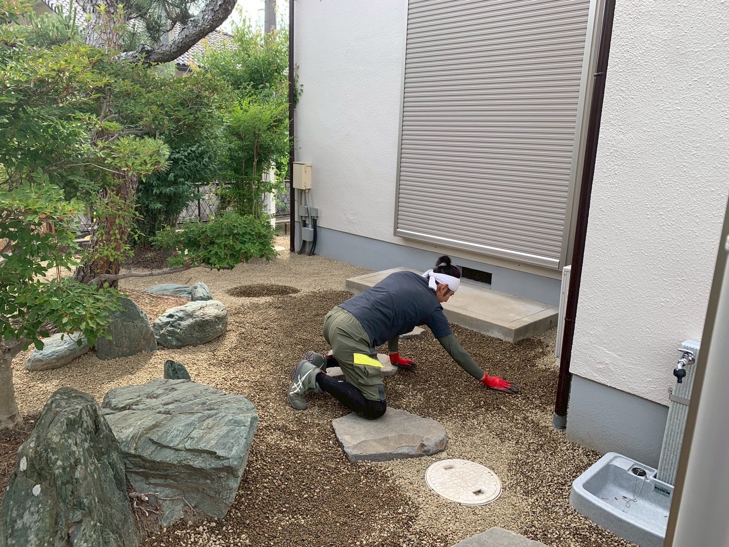 三田市F様邸　作業中