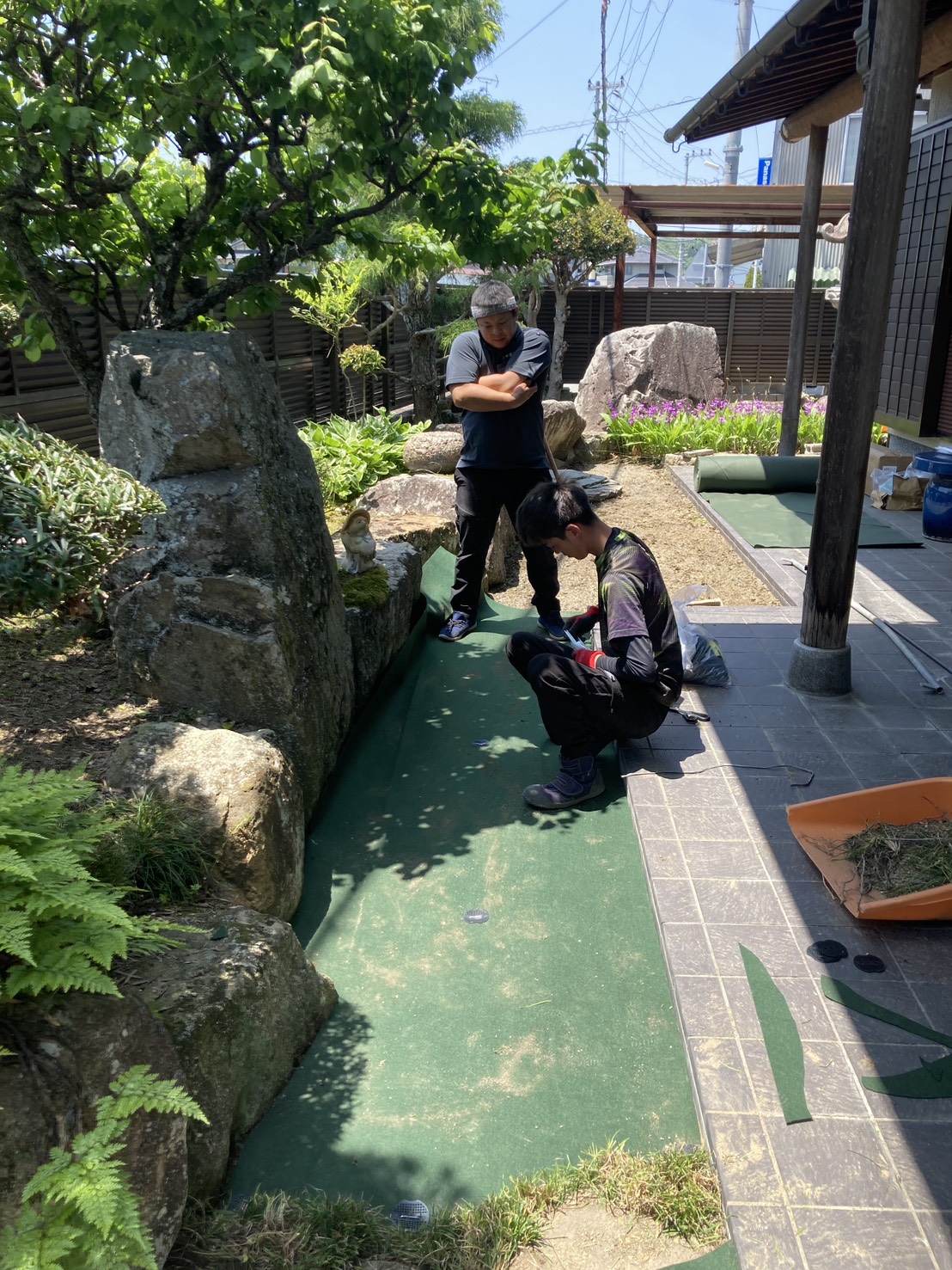 三田市T様邸　作業中